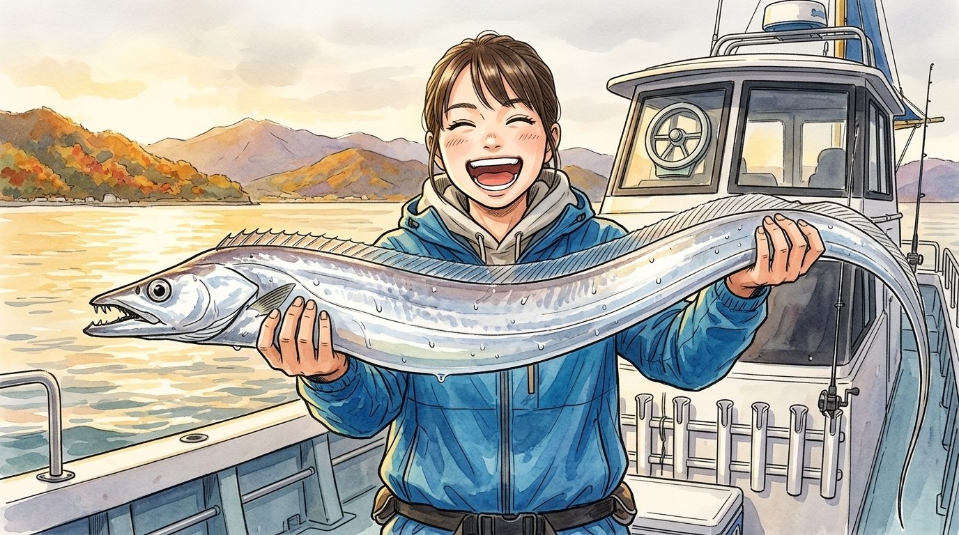 秋本番の駿河湾タチウオ、121cmドラゴン級出現!釣りの好機到来